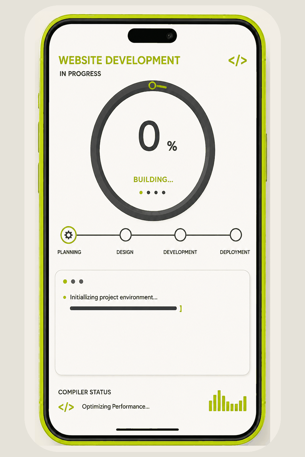 website development progress bg e5e2d9